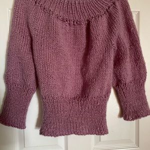 Hand knitted , mixt yarn , M No see.  Reduced price